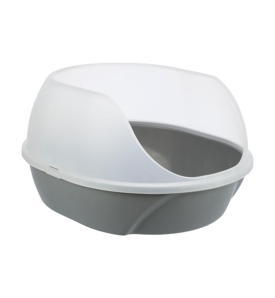 TRIXIE - Katzentoilette Simao, hoher Rand, 48 × 30 × 58 cm, Grau