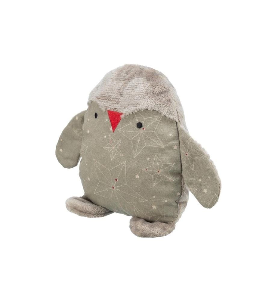 TRIXIE - Hunde-Spielzeug Xmas Pinguin, 24 cm, Grau