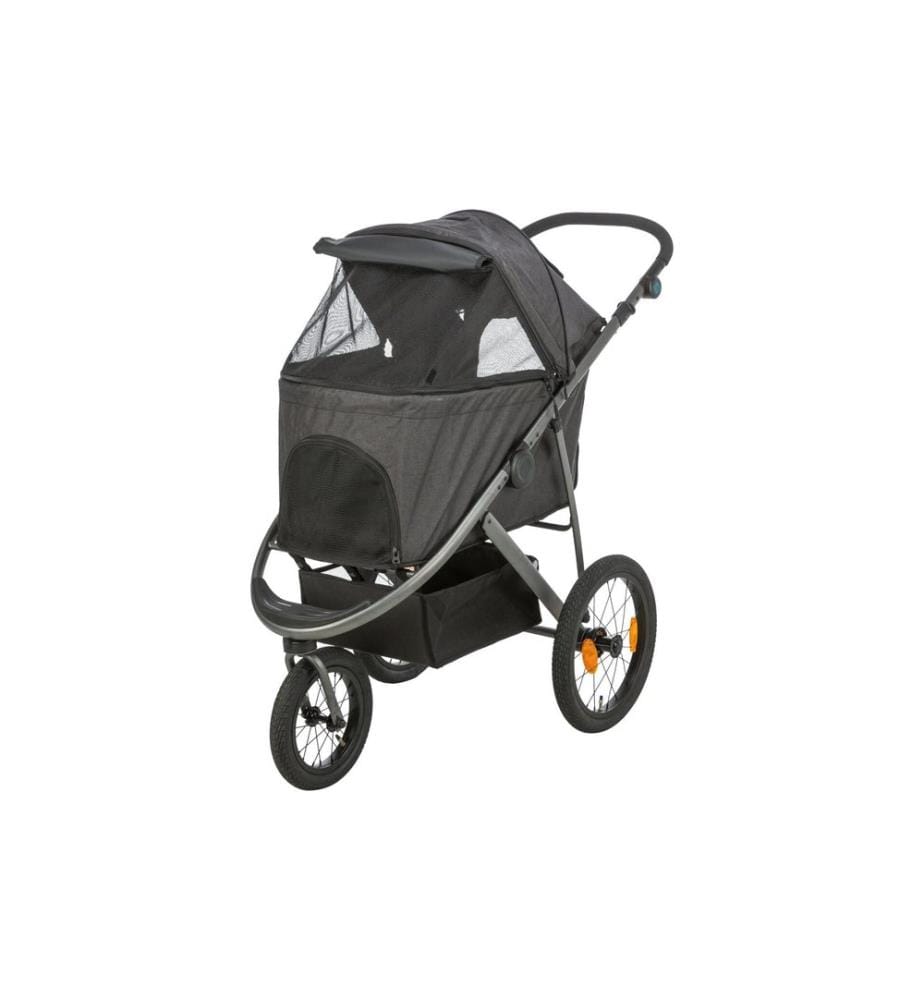 TRIXIE - Buggy 60 × 112 × 120 cm, 12.5 kg, noir/pétrole