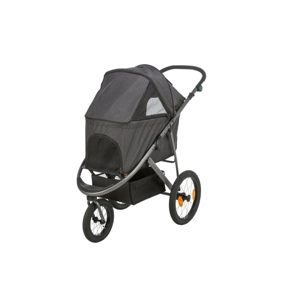 TRIXIE - Buggy 60 × 112 × 120 cm, 12.5 kg, noir/pétrole