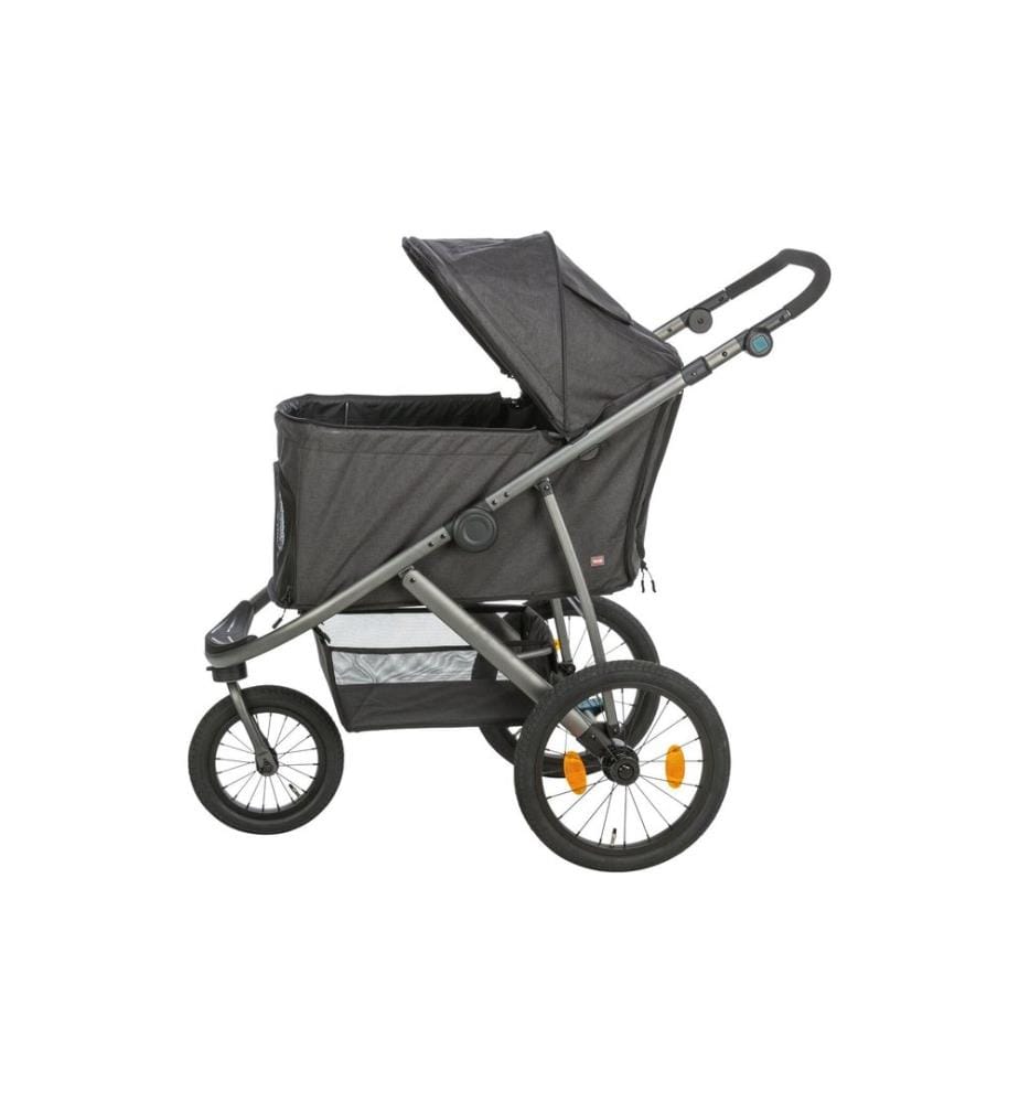 TRIXIE - Buggy 60 × 112 × 120 cm, 12.5 kg, noir/pétrole