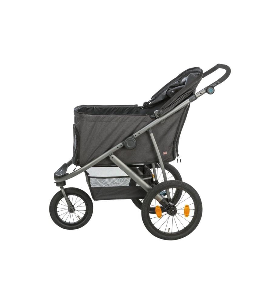 TRIXIE - Buggy 60 × 112 × 120 cm, 12.5 kg, noir/pétrole