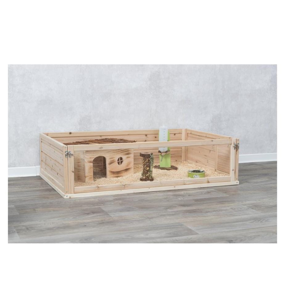 TRIXIE - Indoor Gehege für Meerschweinchen, 114 × 30 × 74 cm