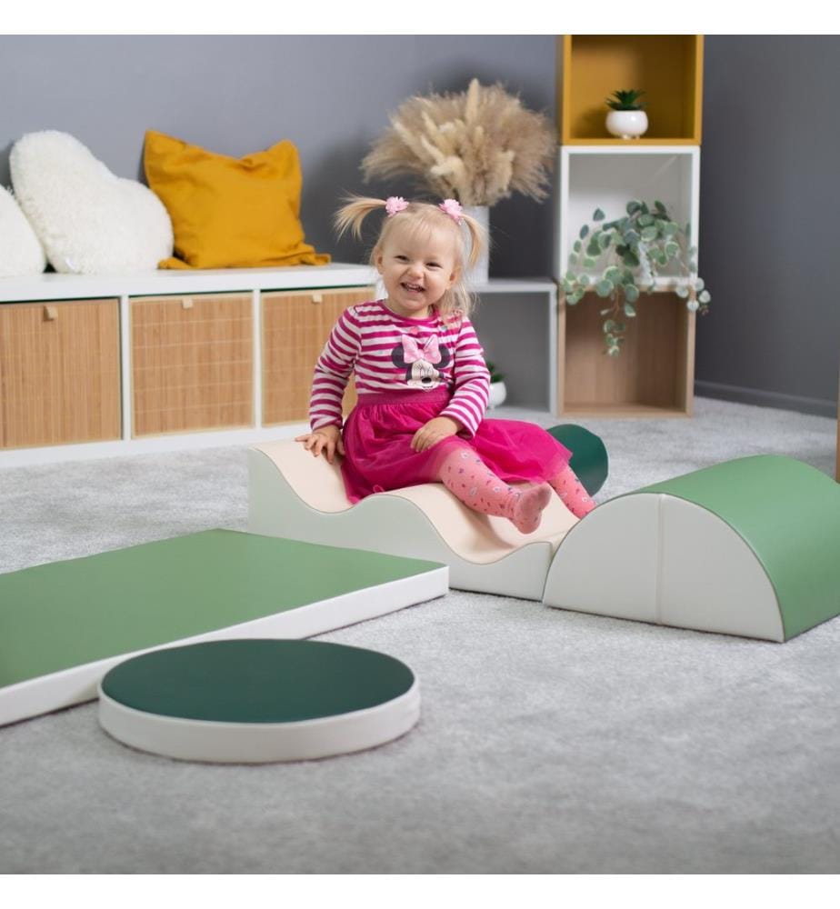 Set Explorateurs Soft Play 5 vert-blanc