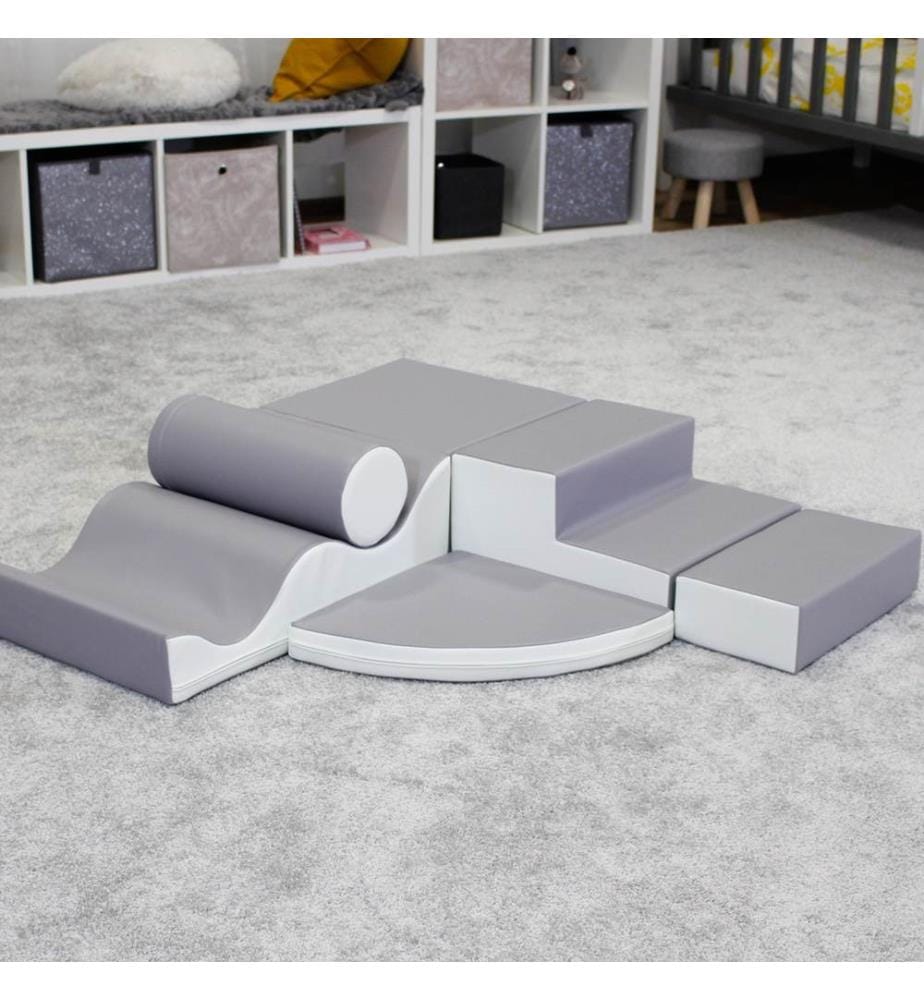 Soft Play Set Entdecker grau-weiss