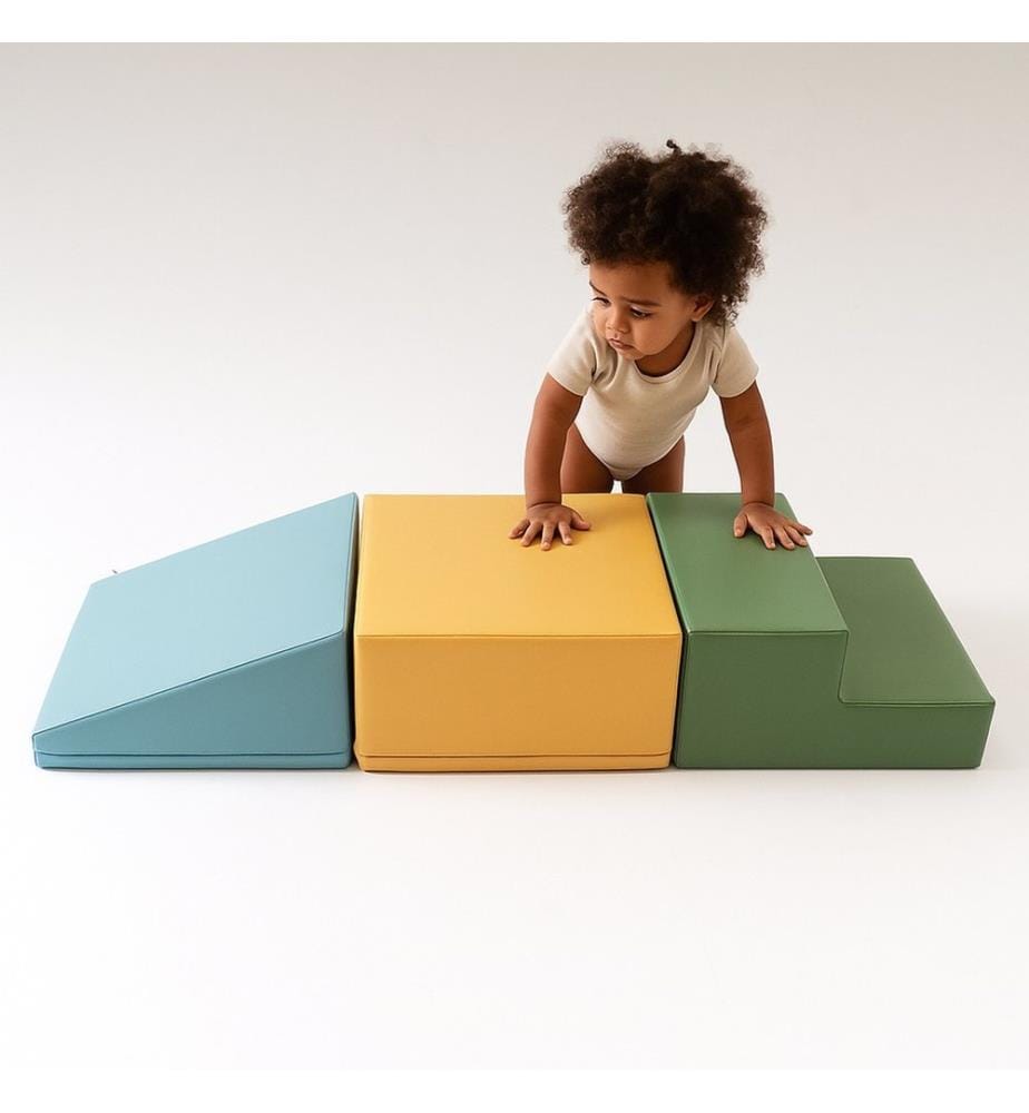 Soft Play Set Mini Eckkletterer 27 Pastel türkis