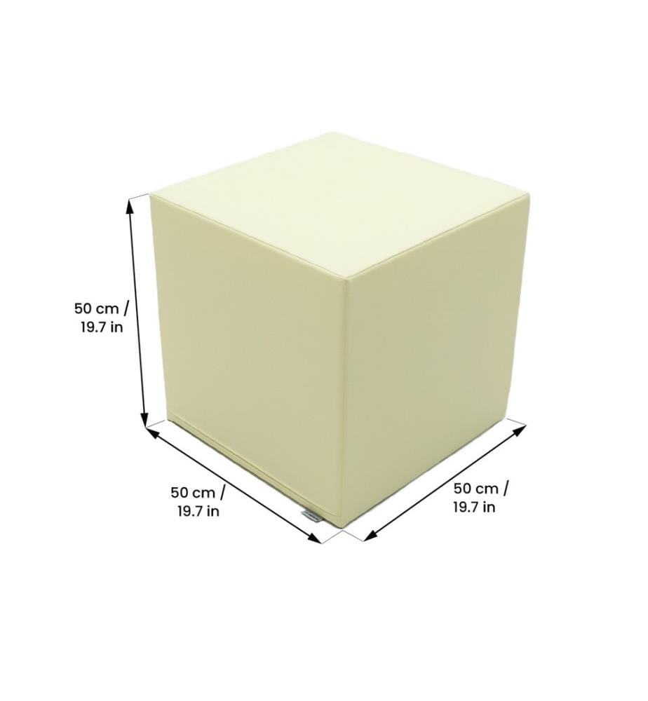 Mega Cube Ivory play stool