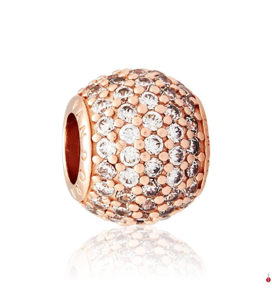 Charm Eclairage Pavé - Oro Rosso