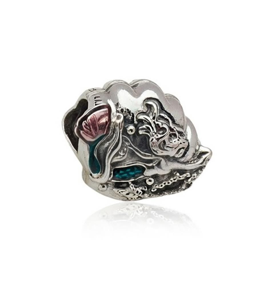 Charm Coquillage Disney The Little Mermaid - Argenté et Bleu