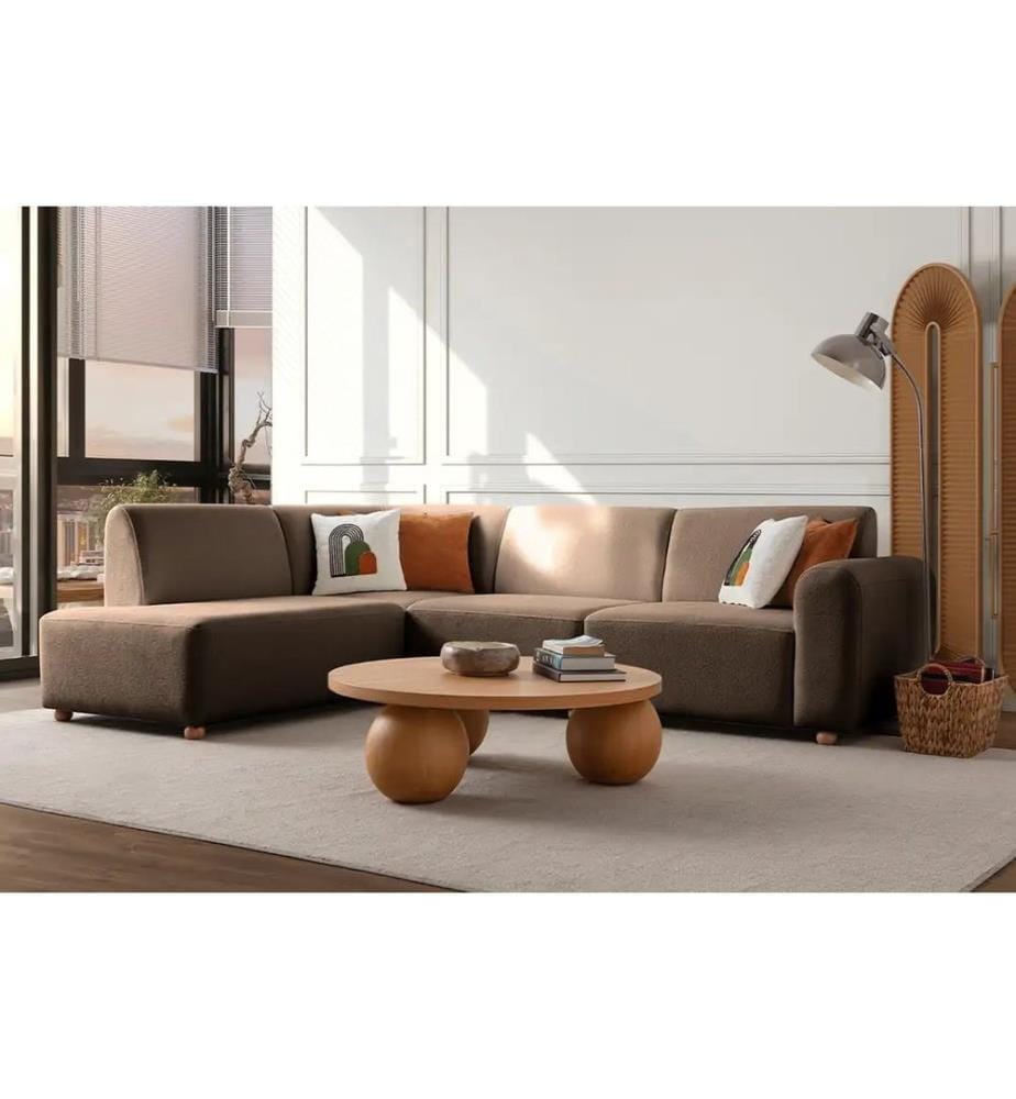 Ecksofa S-Loft Left - Braun