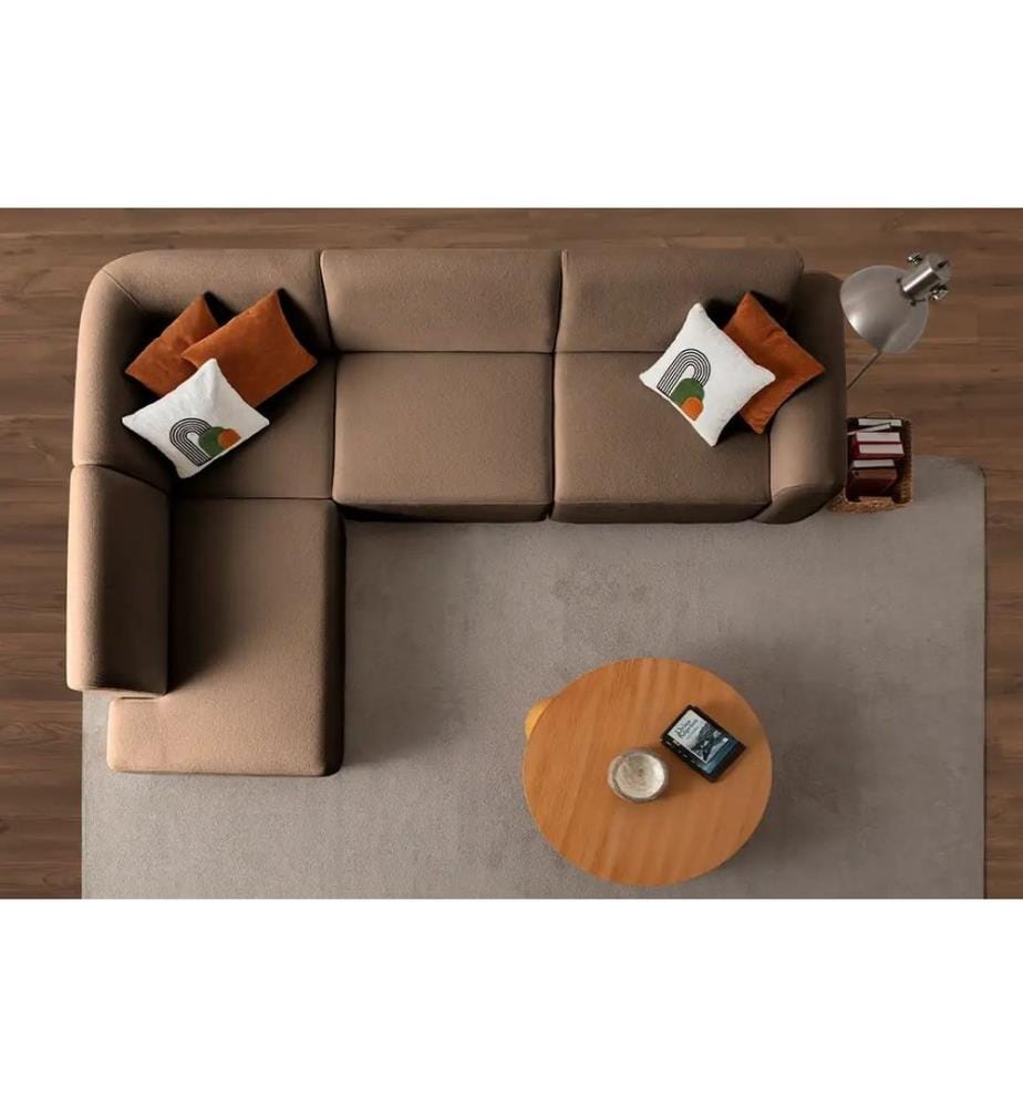 Ecksofa S-Loft Left - Braun