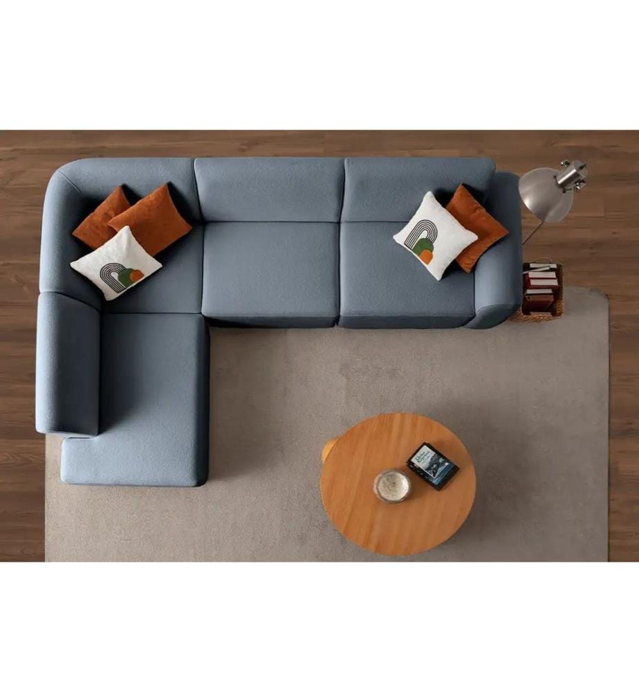 Ecksofa S-Loft Left - Blau