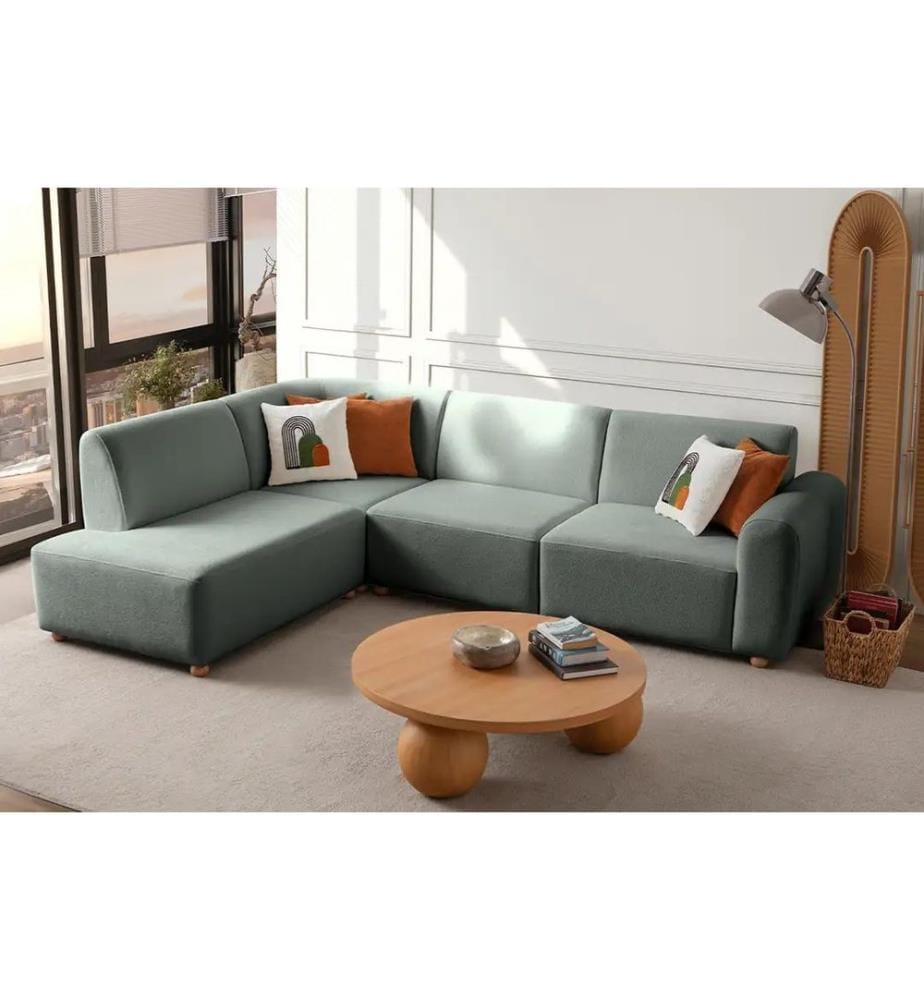 Ecksofa S-Loft Left - Grün