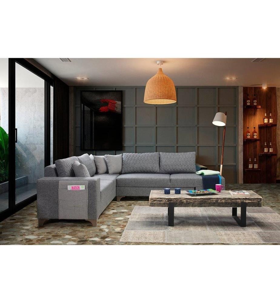 Divano letto angolare Loft - Grigio