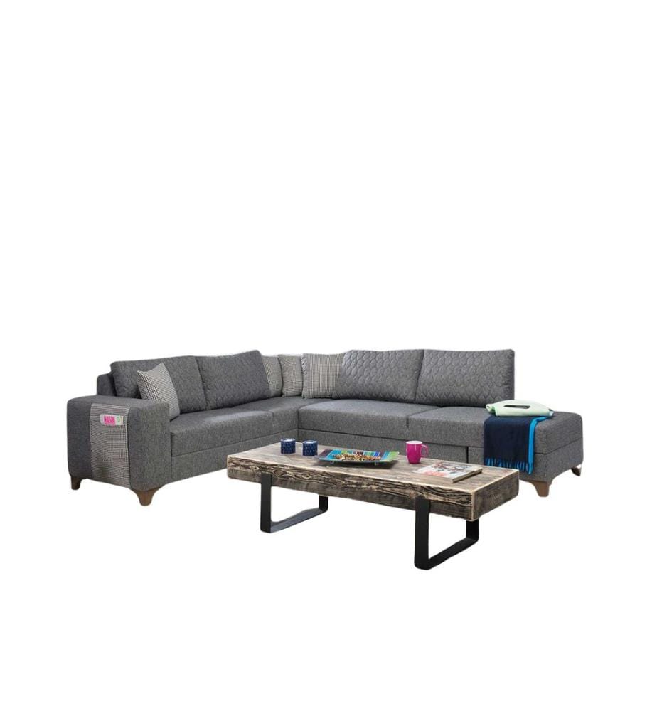 Divano letto angolare Loft - Grigio