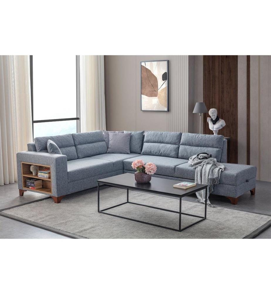 Tloft Divano letto angolare sinistro - Grigio