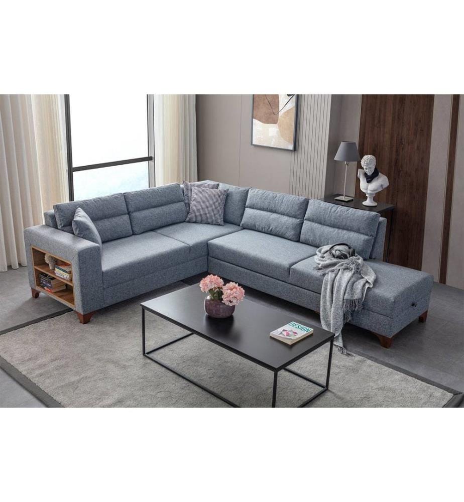 Tloft Divano letto angolare sinistro - Grigio