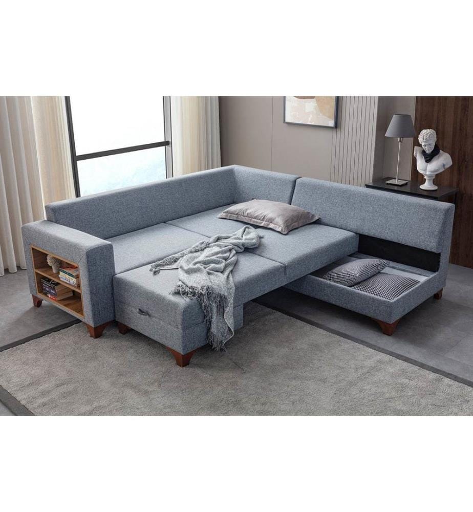 Tloft Divano letto angolare sinistro - Grigio