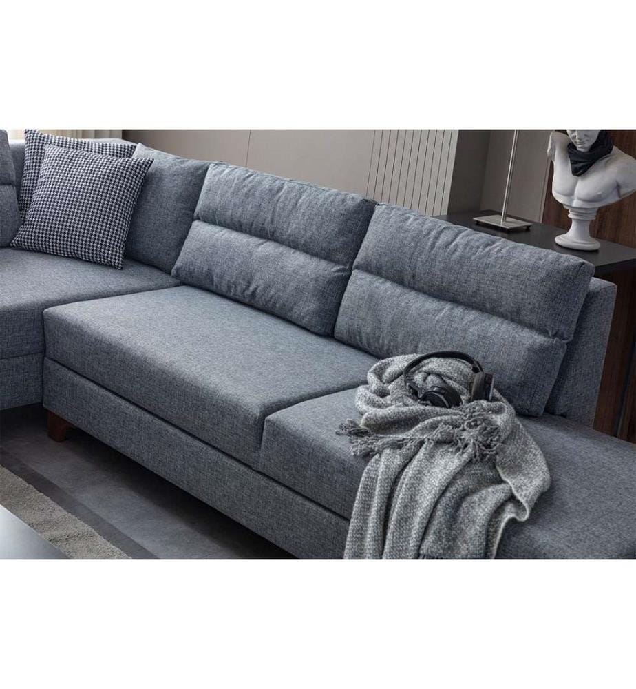 Tloft Divano letto angolare sinistro - Grigio