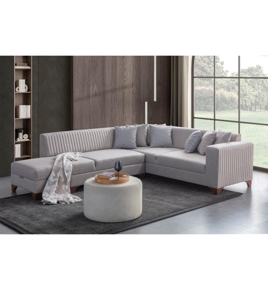 Divano letto angolare West Left - Crema