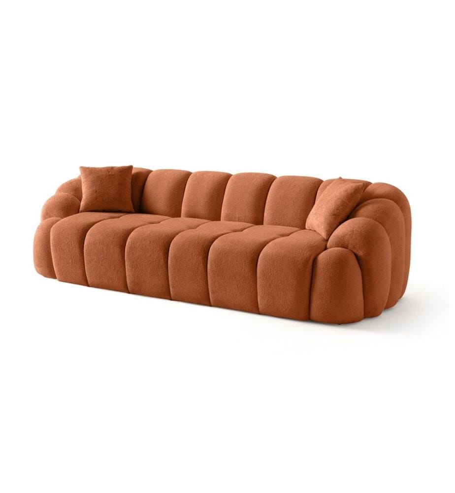 Octavio 4-Sitzer-Sofa - Ziegelrot