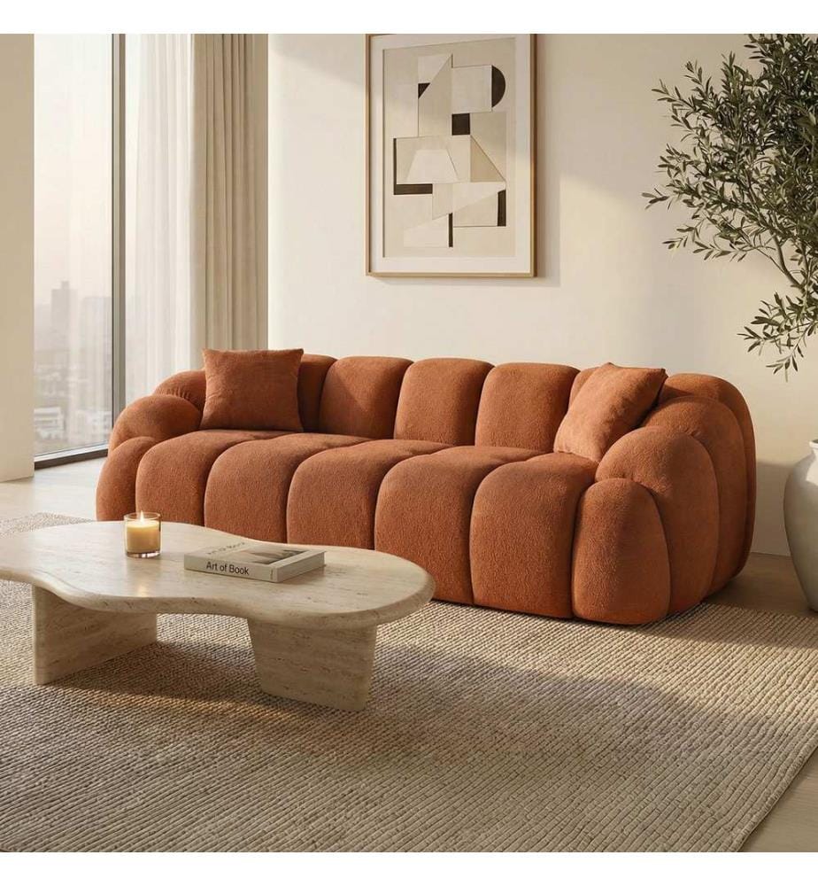 3-Sitzer-Sofa Octavio - Ziegelrot