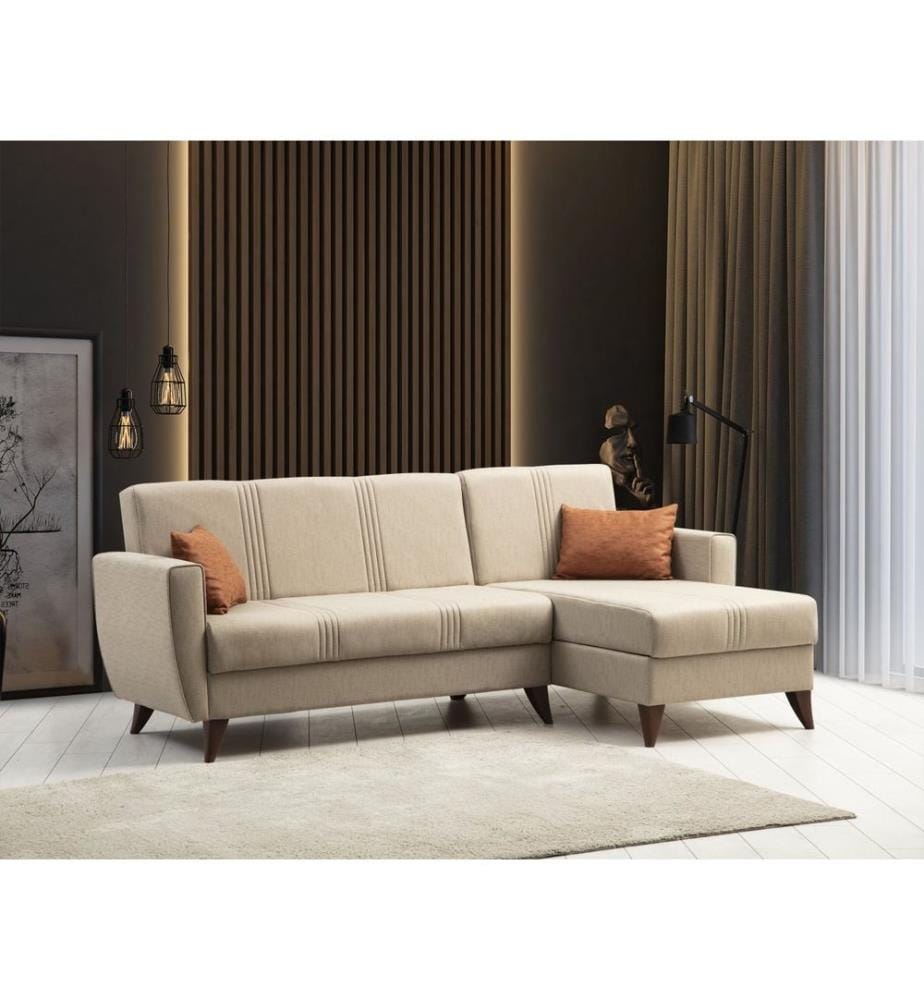 Divano letto angolare Zaden - Beige