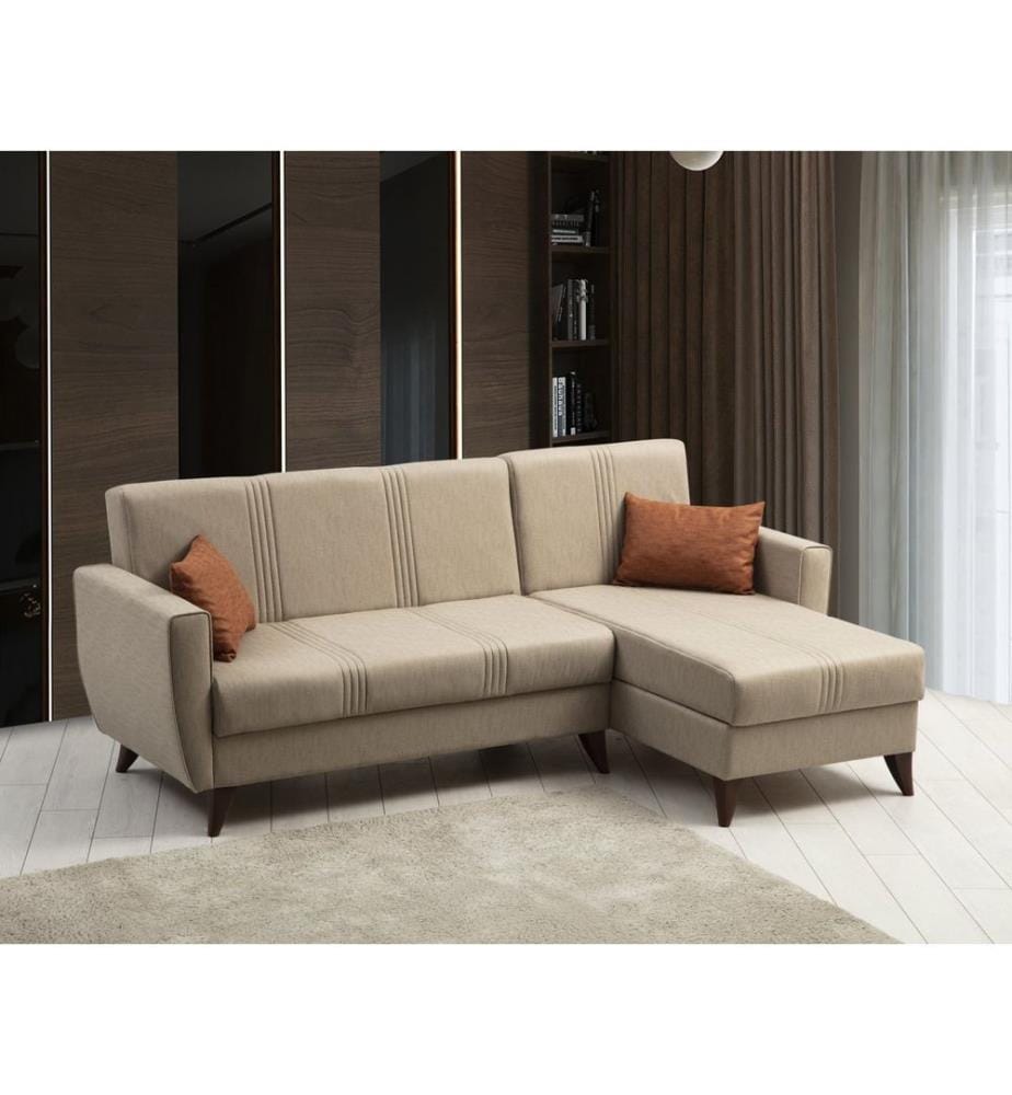 Divano letto angolare Zaden - Beige