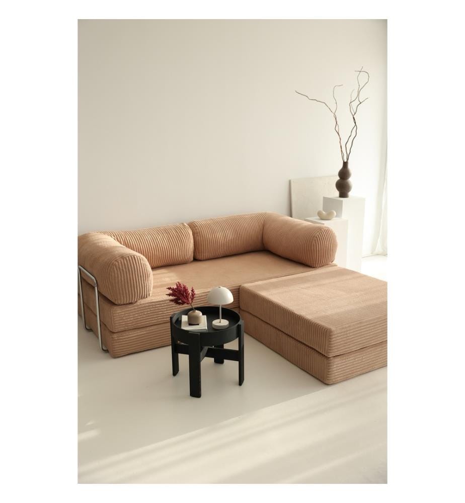 Divano letto angolare Nook - Marrone