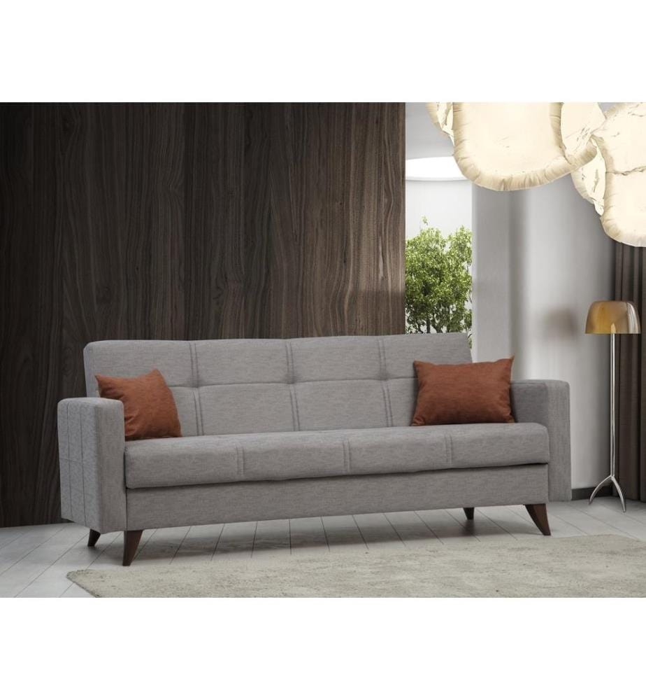 Divano letto Polya 3 posti - Gris Clair