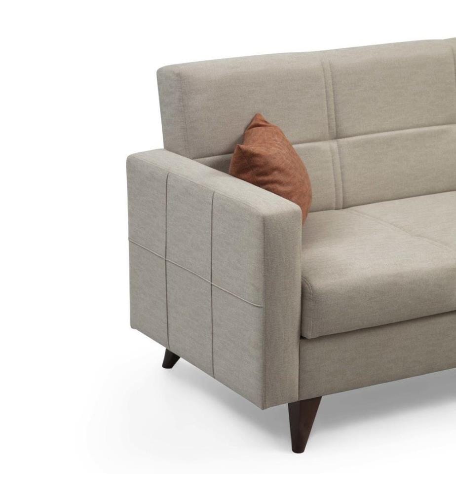 Divano letto a 3 posti Polya - Beige