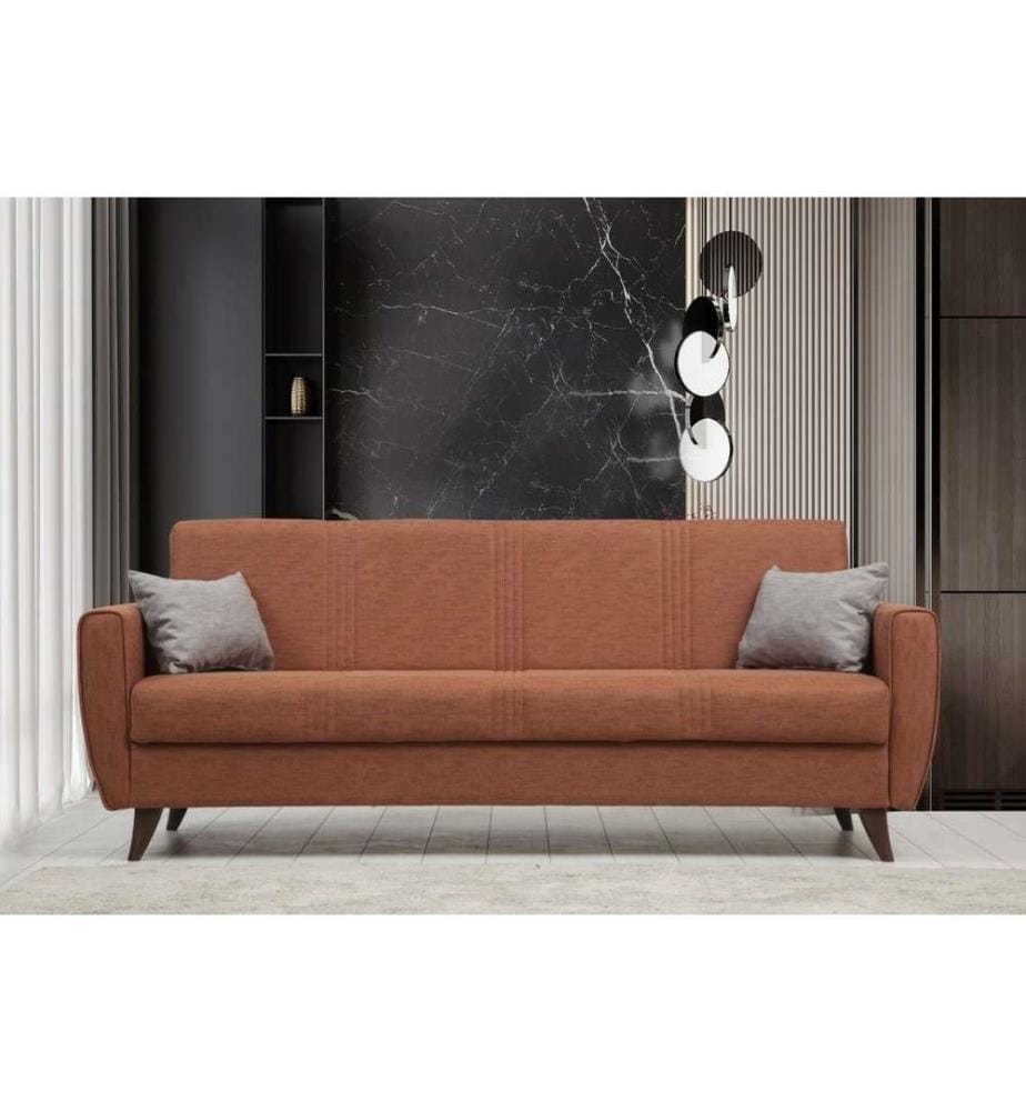 Divano-letto 3 posti Zaden - Rouge Tuile
