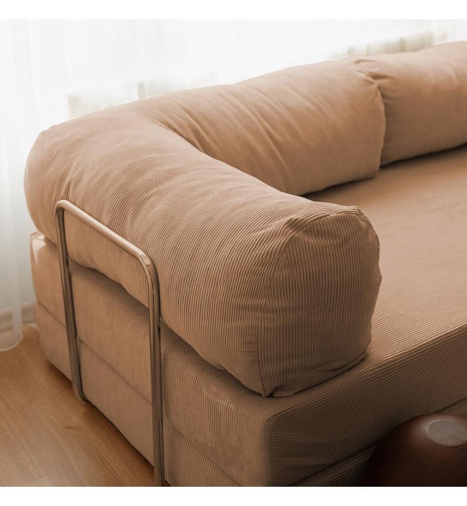 Divano-letto a 3 posti Nook - Marrone