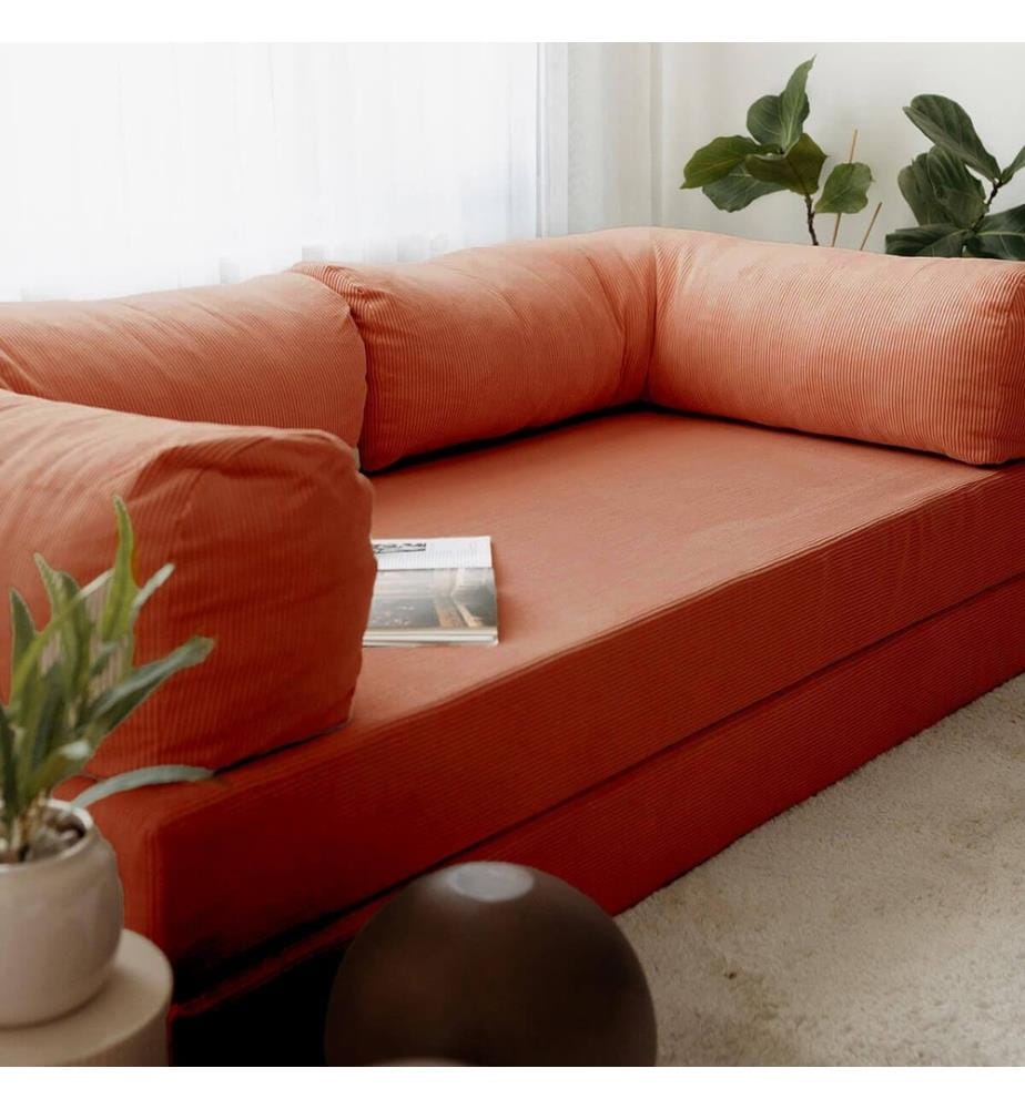 Divano-letto 3 posti Nook - Vermillon