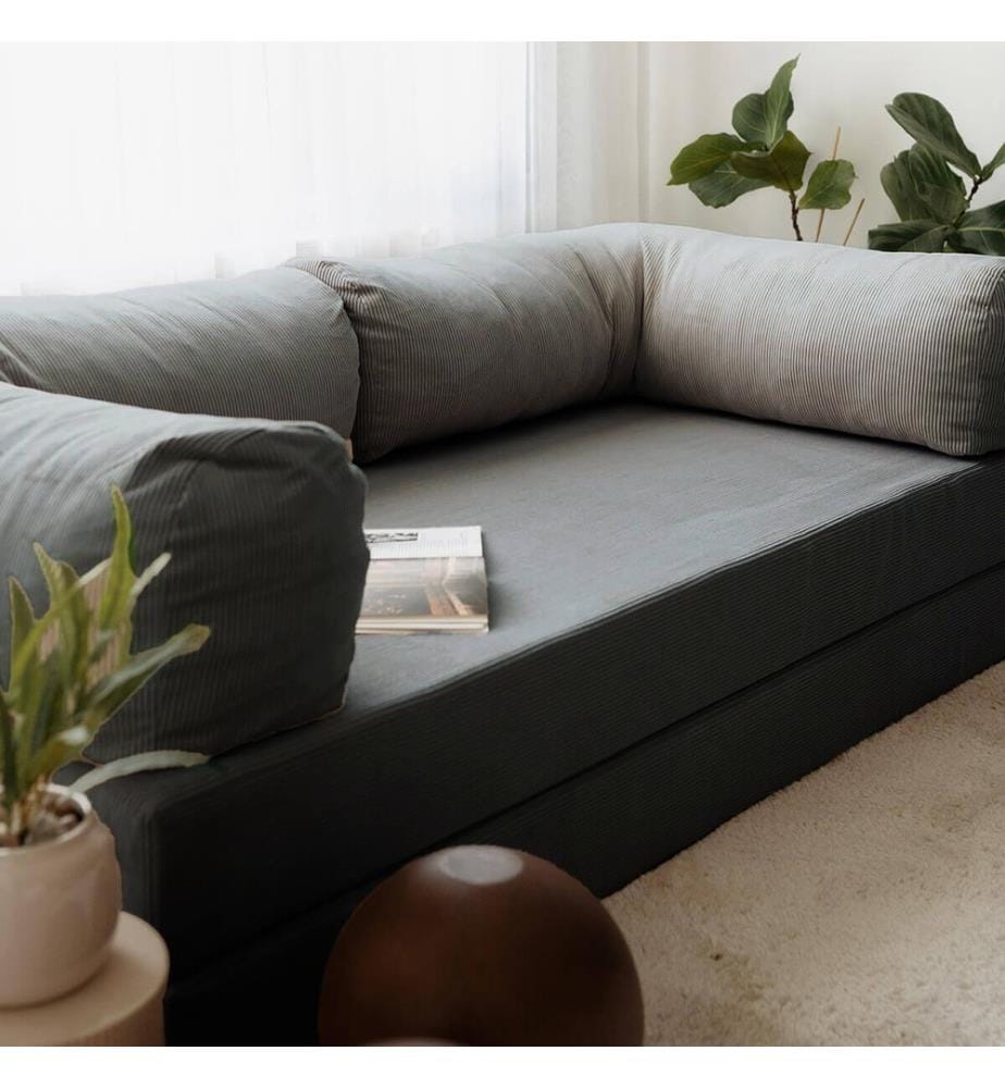 Divano-letto Nook 3 posti - Antracite