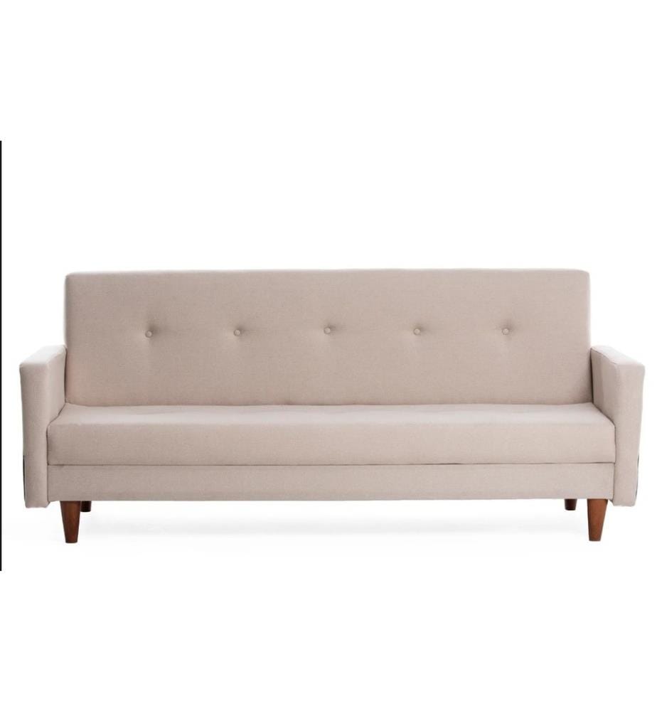 Divano-letto 3 posti Hiko - Crema