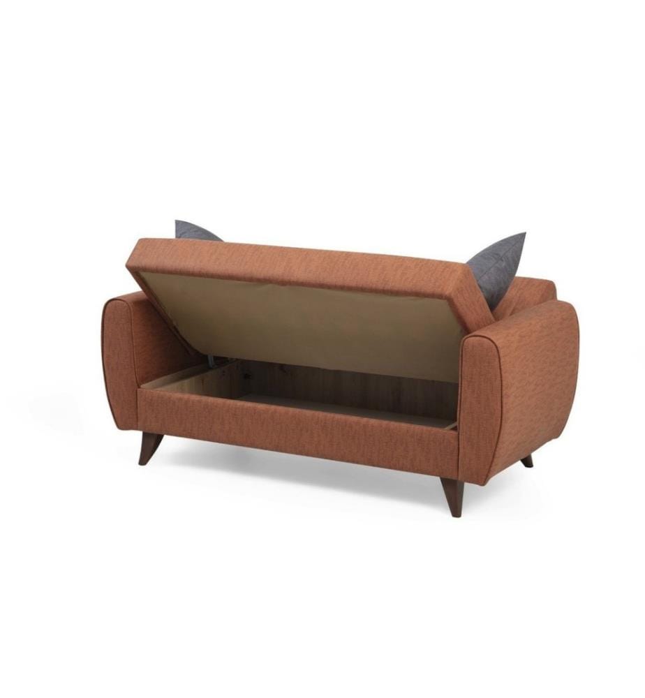 Divano letto Alkon a 2 posti - Rouge Tuile