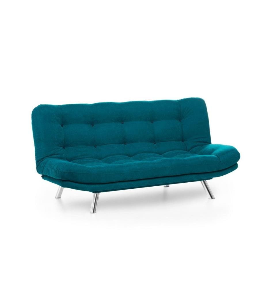 Divano-letto 3 posti Misa - Vert Pétrole