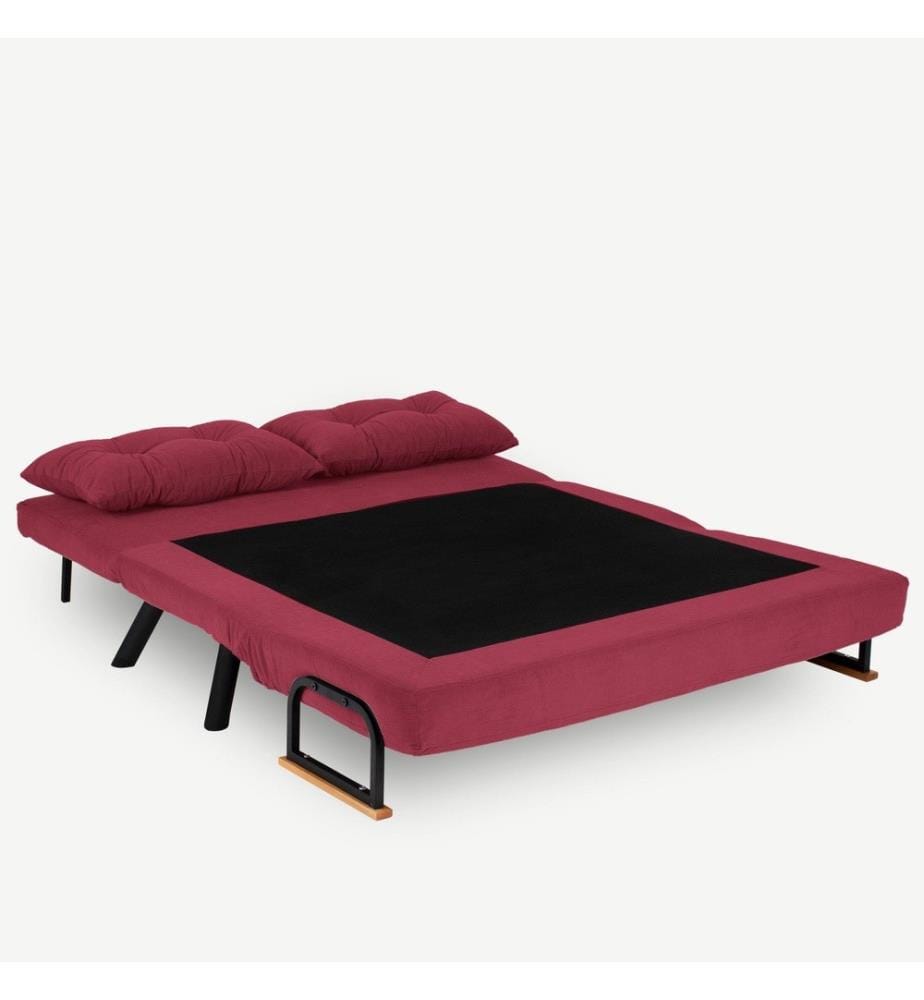 Divano letto a 2 posti Sando - Marrone