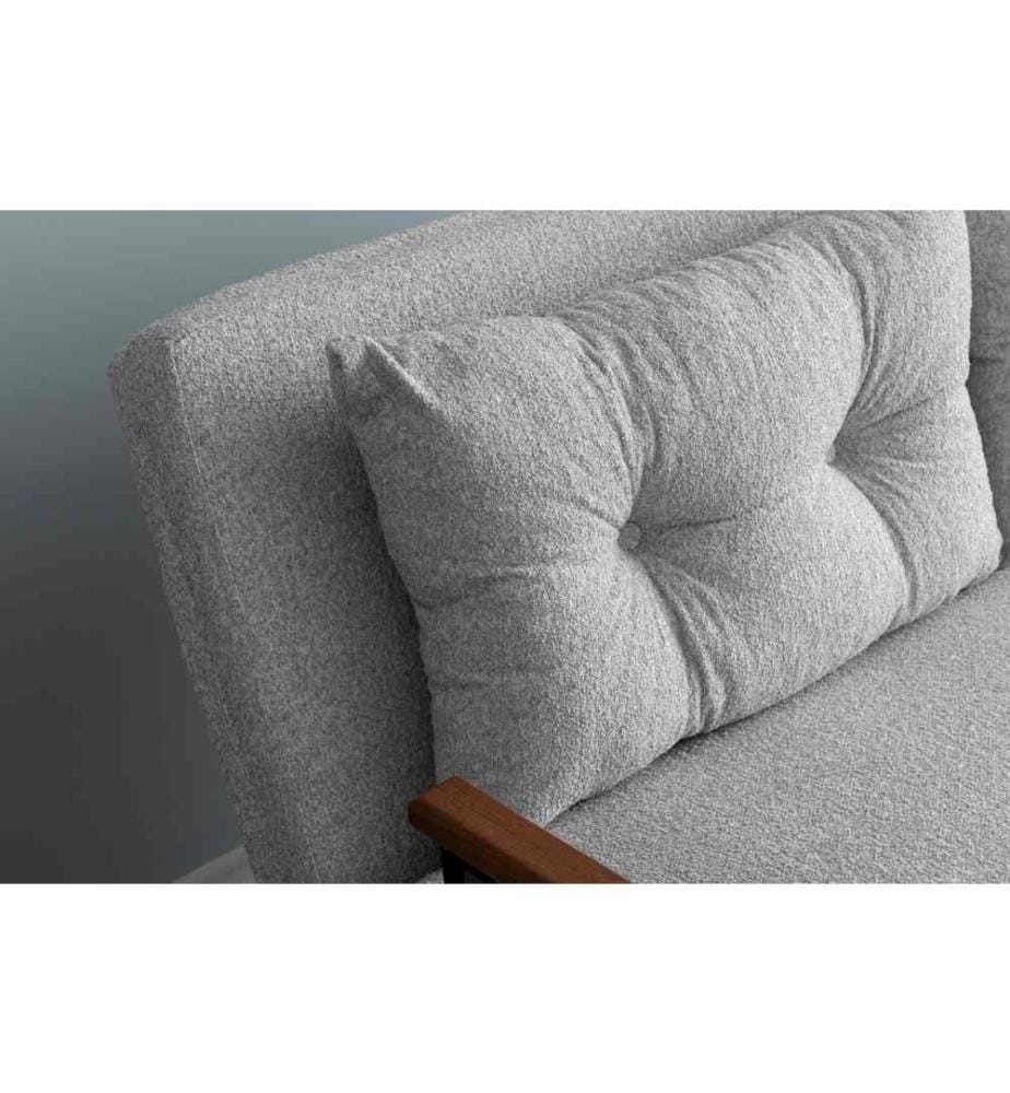 Divano letto a 2 posti Sando - Grigio