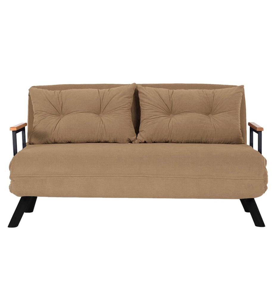 Divano letto a 2 posti Sando - Marron Clair