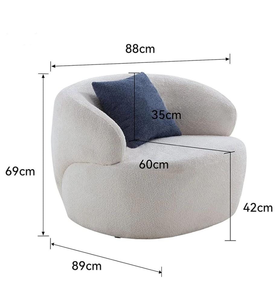 Sedia Wing Venedik - Bianco