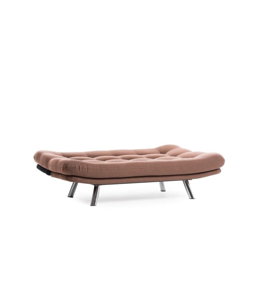 Divano letto a 3 posti Misa - Marron Clair