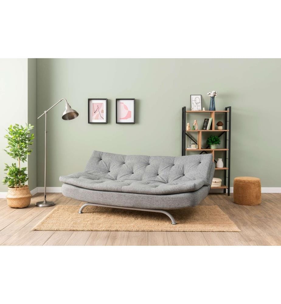 Divano letto Rivo 3 posti - Gris Clair