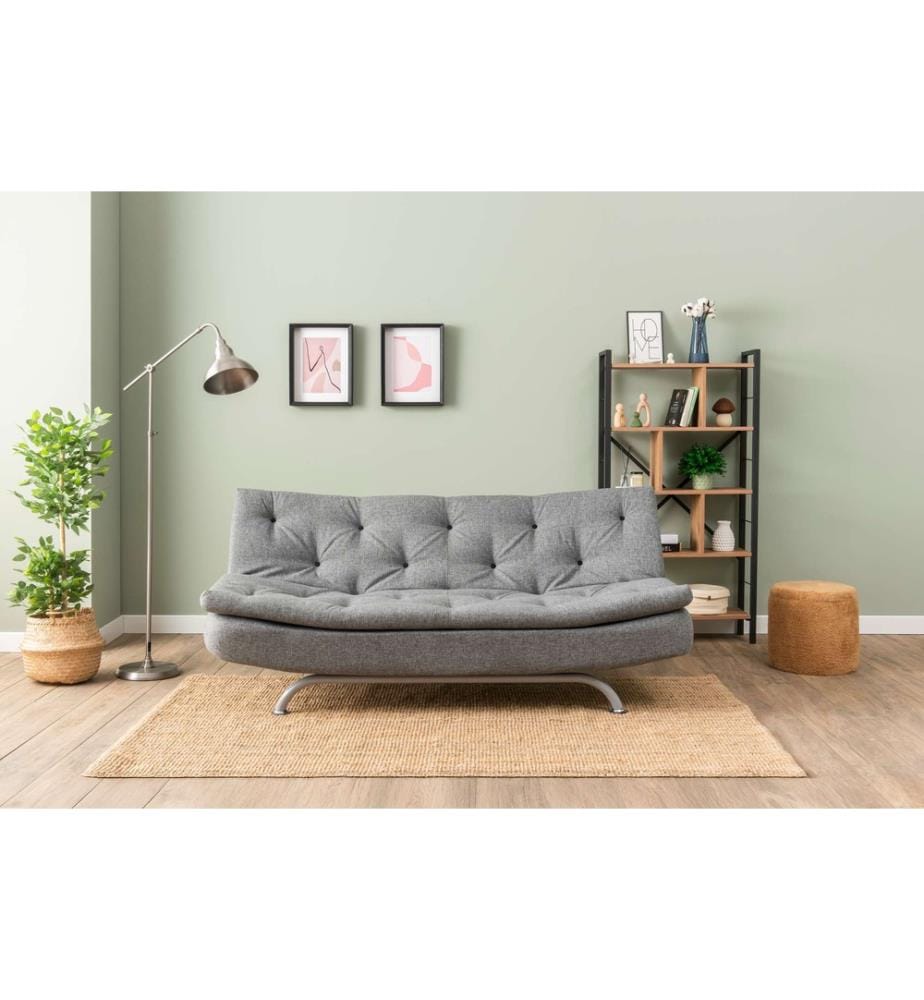 Divano letto Rivo 3 posti - Gris Clair