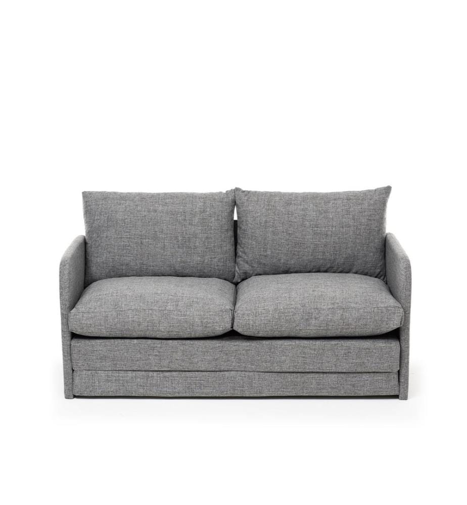 Divano letto 2 posti Saga - Gris Clair