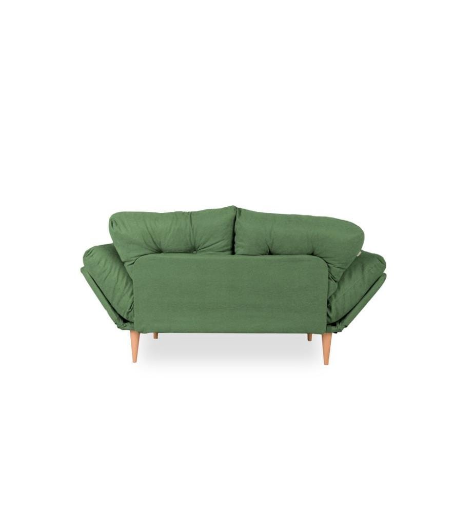 Divano-letto 3 posti Nina - Verde