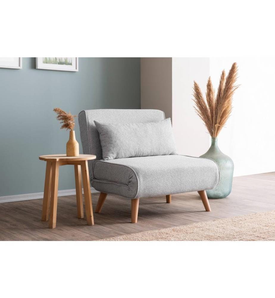 Divano letto Folde 1 posto - Grigio
