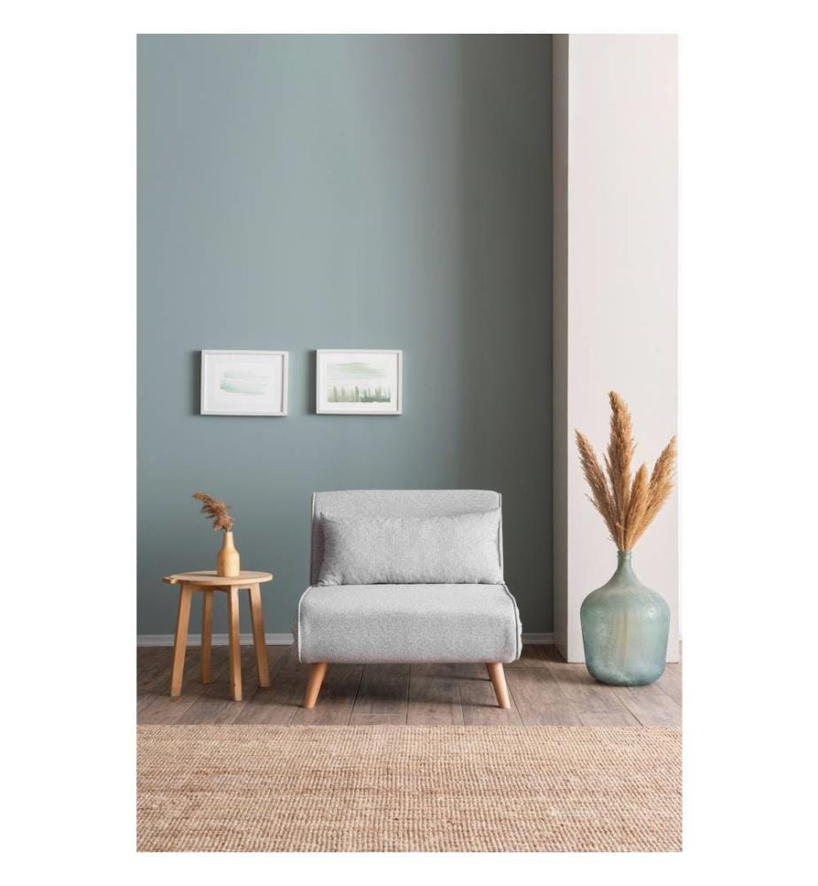 Divano letto Folde 1 posto - Grigio