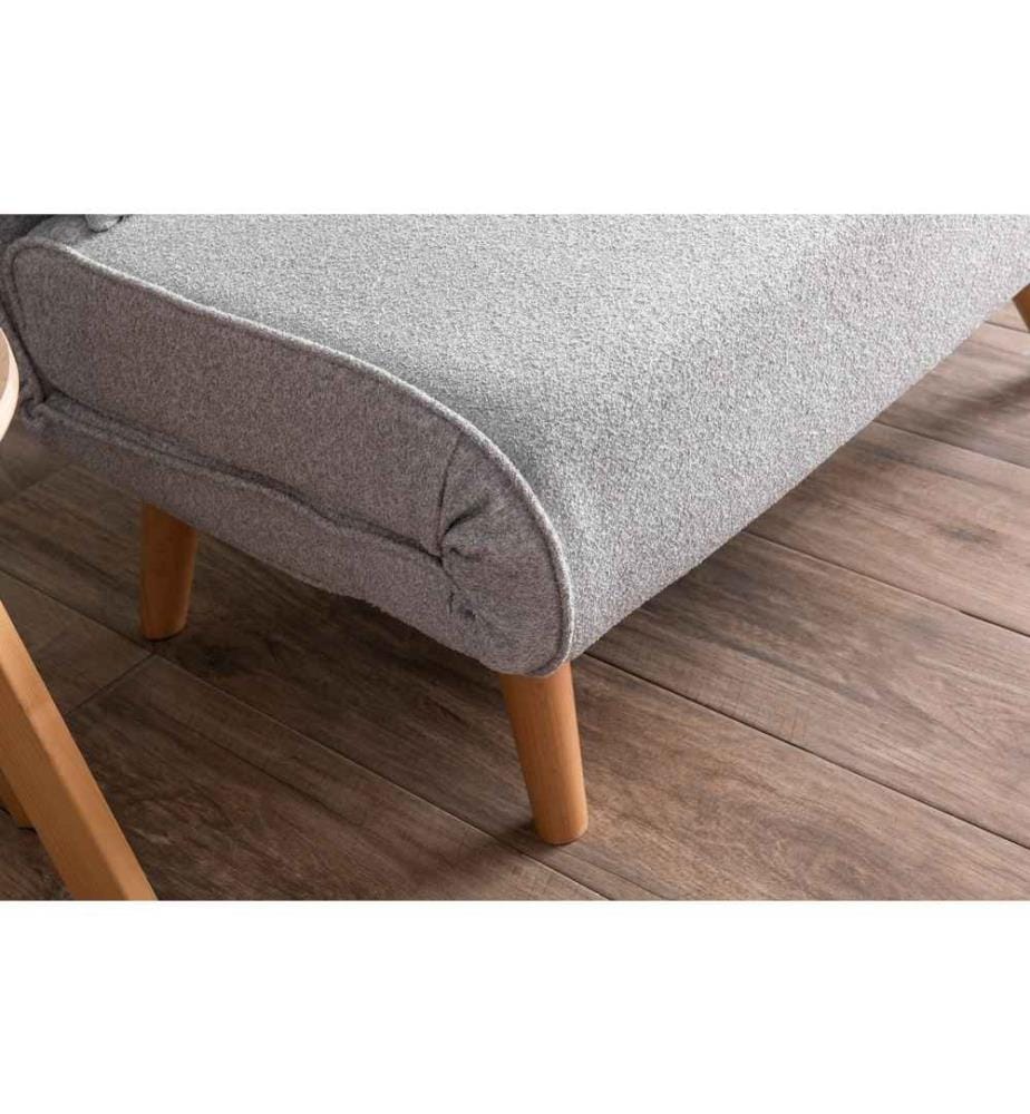 Divano letto Folde 1 posto - Grigio